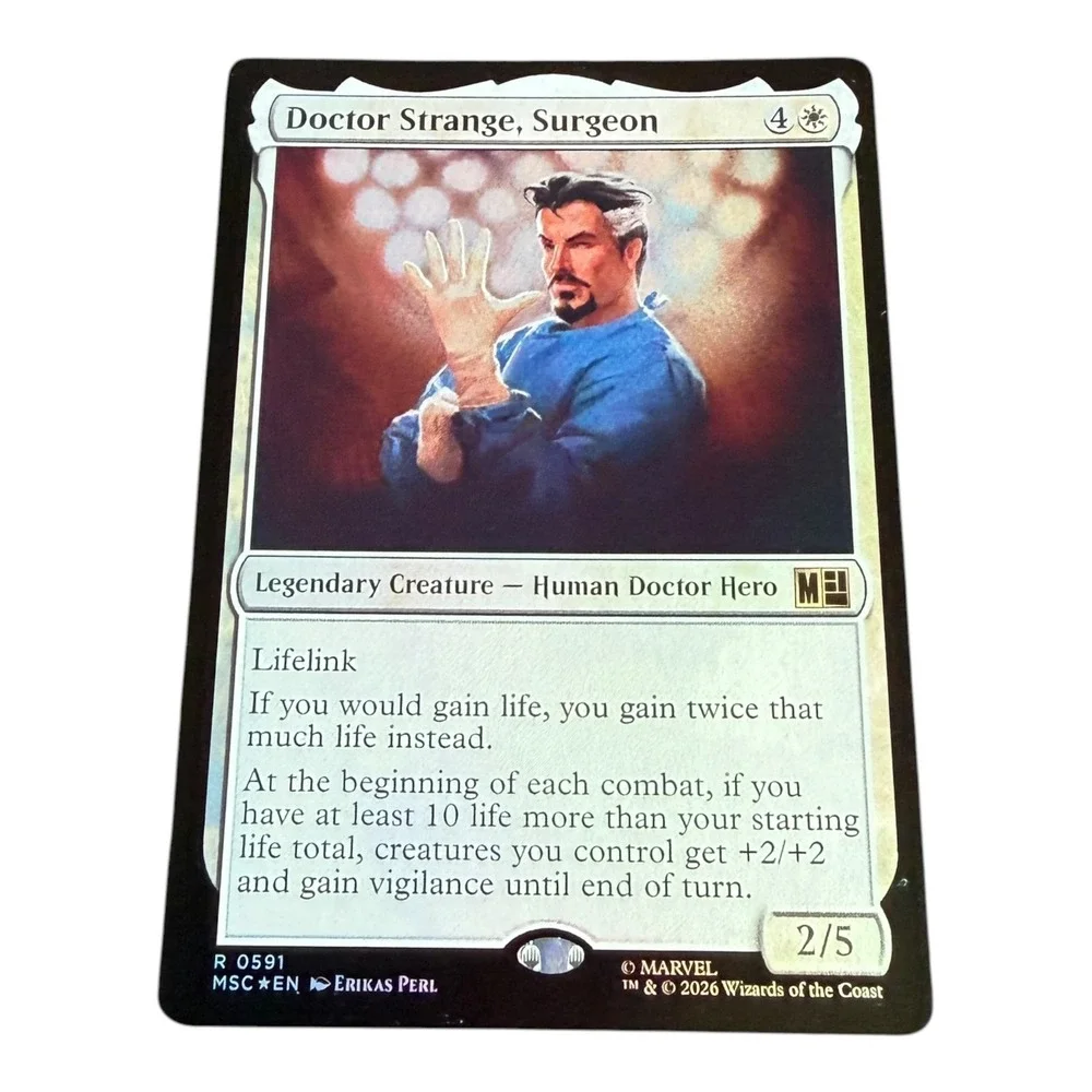 Magic The Gathering Doctor Strange Surgeon Marvel Secret Lair 0591 Rare MTG Card